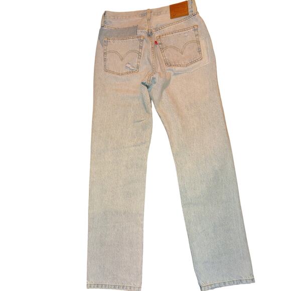 Levi’s 501 Patchwork Jeans – Women’s Size 27x30 – Rare Style - Picture 4 of 11